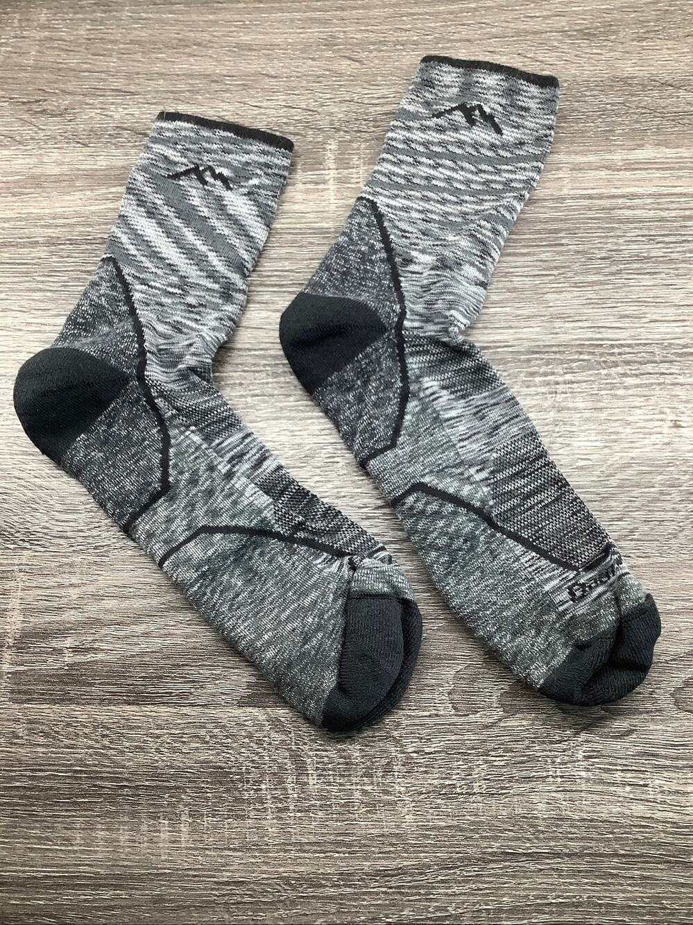 Darn Tough Men's L Space Gray Light Hiker Micro Crew Socks Outdoor Hiking B16-6